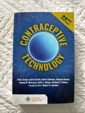 Contraceptive Technology Textbook - Blue Cover